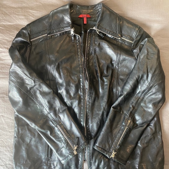Vintage Gianfranco Ferre authentic leather moto jacket - Picture 1 of 6